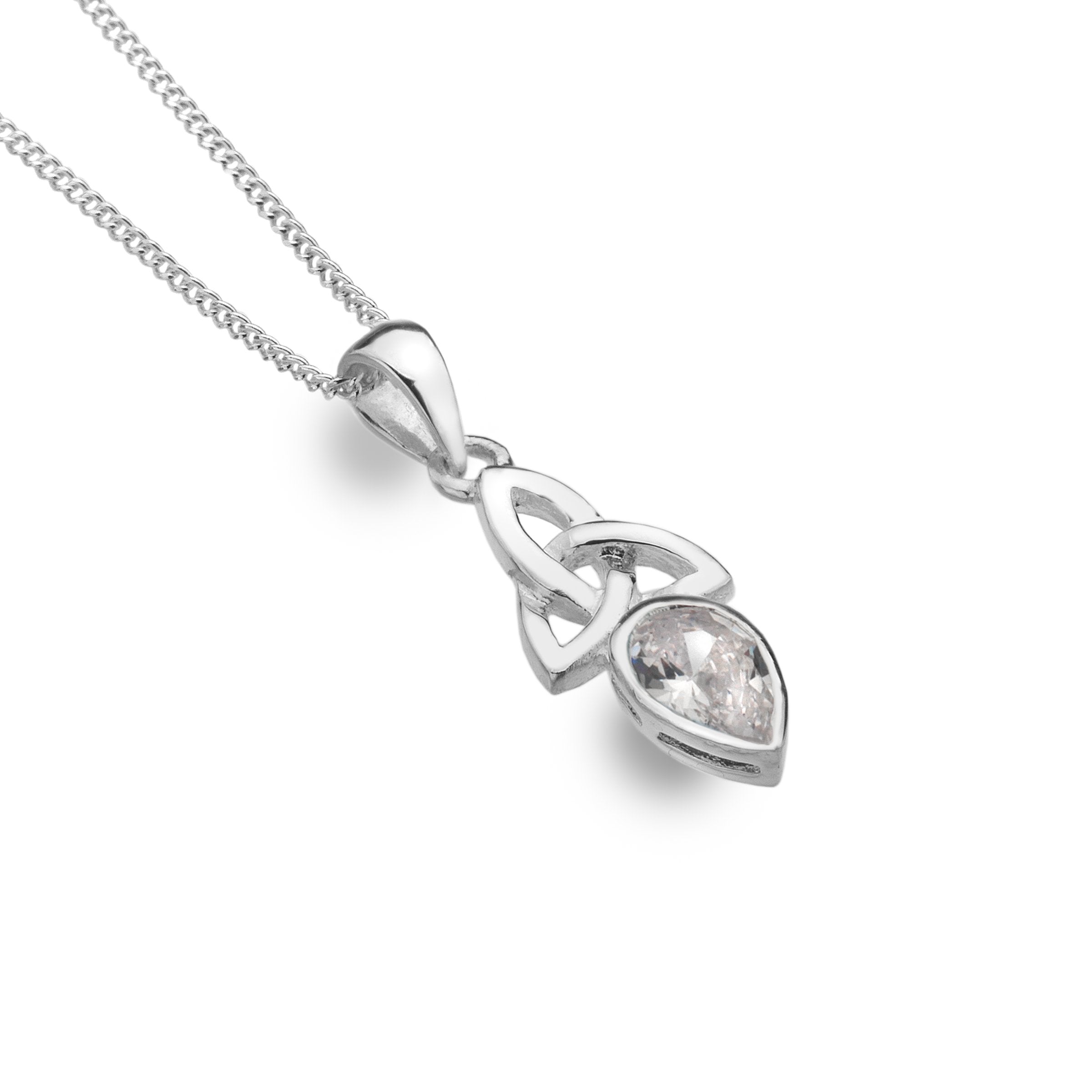 April - Diamond (Cubic Zirconia) - Birthstone Pendant